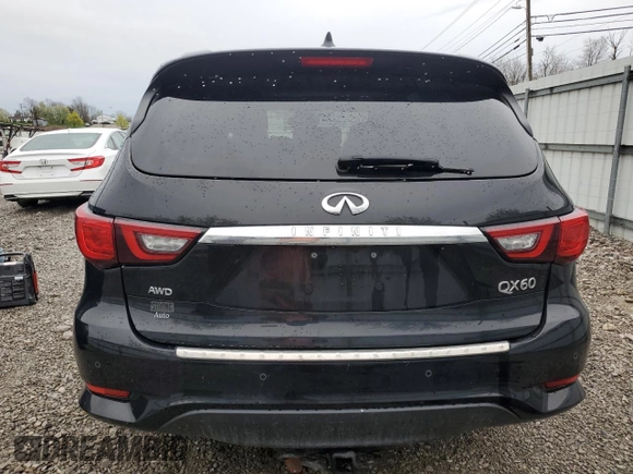 2020 Infiniti QX60 Luxe with VIN 5N1DL0MM6LC517551, listed as a Copart auction lot 50402165 with 56,061 mi miles and Salvage Title. Bid and sale history available at DreamBid. Image 6.