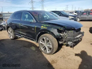 2020 Audi Q3 S line Premium Plus with VIN WA1EECF31L1086714, listed as a Copart auction lot 42348255 with 58,426 mi miles and Salvage Title. Bid and sale history available at carsss.com. Image 4.