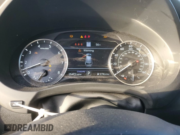 2023 Infiniti QX50 Sport with VIN 3PCAJ5FB4PF118796, listed as a Copart auction lot 82210594 with 25,472 mi miles and Salvage Title. Bid and sale history available at DreamBid. Image 9.