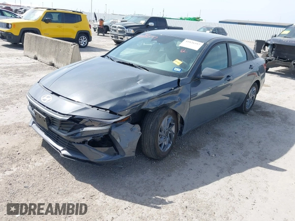 2024 Hyundai Elantra SEL with VIN KMHLM4DG3RU792467, listed as a IAAI auction lot 41826597 with 9,216 mi miles and . Bid and sale history available at DreamBid. Image 6.