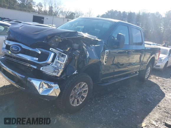 2021 Ford Super Duty F-250 SRW XL with VIN 1FT7W2B61MEE02841, listed as a IAAI auction lot 41454119 with 54,703 mi miles. Bid and sale history available at carsss.com. Image 2.