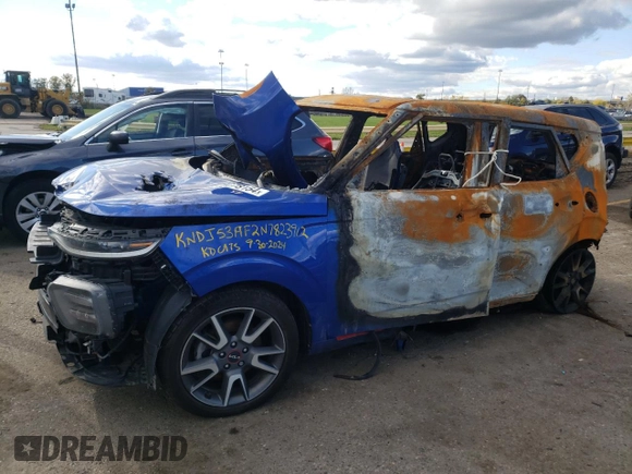 2022 Kia Soul Turbo with VIN KNDJ53AF2N7823912, listed as a Copart auction lot 75878154 with 0 mi miles and Non Repairable. Bid and sale history available at carsss.com. Image 1.