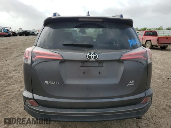2017 Toyota RAV4 LE with VIN JTMBFREV8HJ706171, listed as a Copart auction lot 51704125 with 116,726 mi miles and Salvage Title. Bid and sale history available at carsss.com. Image 6.