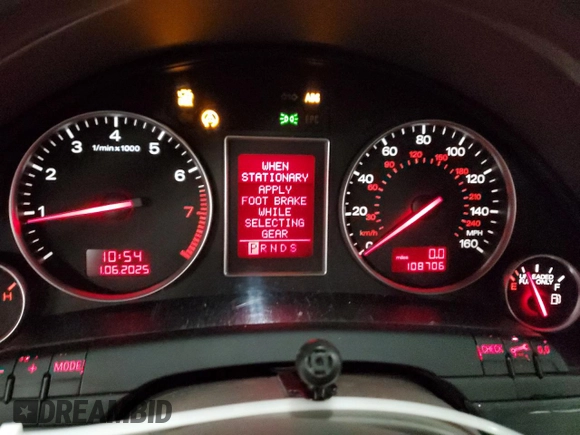 2003 Audi A4 1.8T with VIN WAULC68E53A264026, listed as a Copart auction lot 87417384 with 108,706 mi miles and Salvage Title. Bid and sale history available at carsss.com. Image 9.