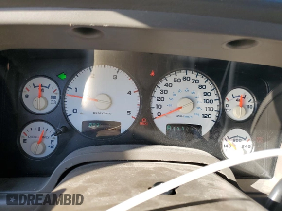 2004 Dodge Ram 2500 SLT with VIN 3D7KA28C84G246611, listed as a Copart auction lot 71847704 with 203,517 mi miles and Salvage Title. Bid and sale history available at carsss.com. Image 9.