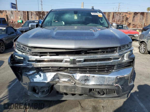 2021 Chevrolet Silverado 1500 LT with VIN 3GCUYDET7MG206504, listed as a Copart auction lot 83401814 with 86,729 mi miles and Salvage Title. Bid and sale history available at carsss.com. Image 5.