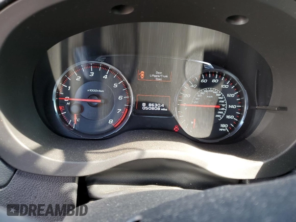 2021 Subaru WRX Premium with VIN JF1VA1C64M9802762, listed as a Copart auction lot 47588295 with 50,808 mi miles and Salvage Title. Bid and sale history available at carsss.com. Image 9.