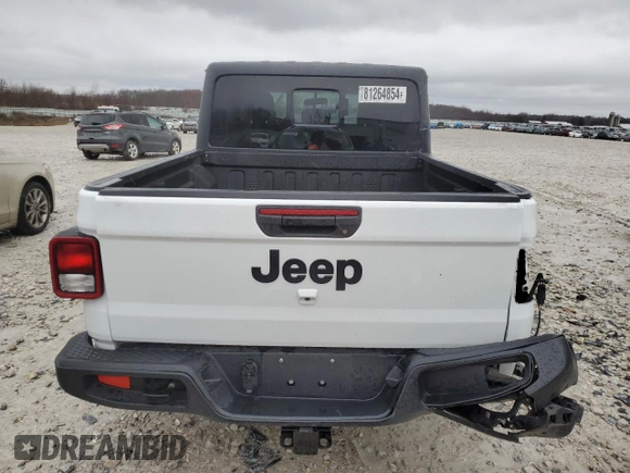2022 Jeep Gladiator Sport S with VIN 1C6HJTAG5NL168498, listed as a Copart auction lot 81264854 with 26,642 mi miles and Salvage title. Bid and sale history available at DreamBid. Image 6.