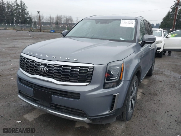 2021 Kia Telluride S with VIN 5XYP6DHC7MG160587, listed as a IAAI auction lot 41095240 with 55,954 mi miles. Bid and sale history available at carsss.com. Image 17.