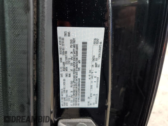 2014 Ford Escape SE z VIN 1FMCU0GX8EUB65245, wystawiony jako Copart lot #61427975 z przebiegiem 163 224 mil mil oraz Czysty tytuł • Clean title. Historia ofert i sprzedaży dostępna na DreamBid. Obrazek 13.