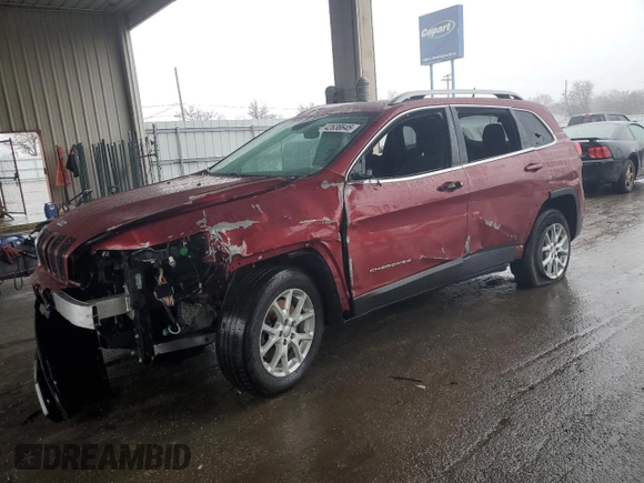 2016 Jeep Cherokee Latitude with VIN 1C4PJLCB6GW351528, listed as a Copart auction lot 42636645 with 93,190 mi miles and Salvage Title. Bid and sale history available at carsss.com. Image 1.