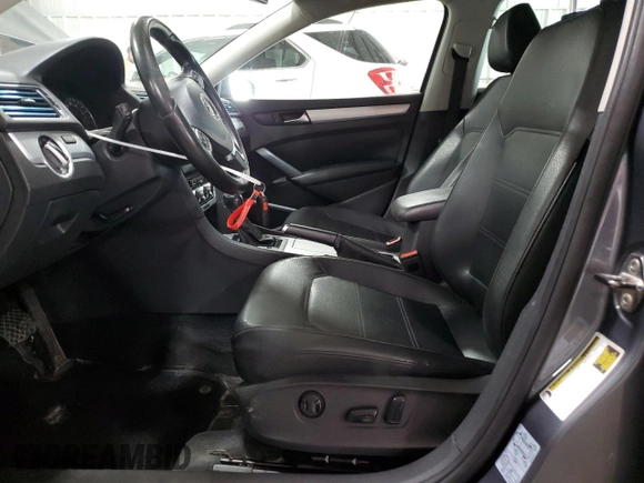 2012 Volkswagen Passat SE with VIN 1VWBH7A39CC102416, listed as a Copart auction lot 61557405 with 170,034 mi miles and Salvage title. Bid and sale history available at DreamBid. Image 7.