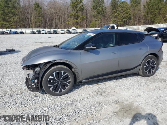 2022 Kia EV6 GT-Line with VIN KNDC44LA1N5056214, listed as a Copart auction lot 42428245 with 95,835 mi miles and Salvage Title. Bid and sale history available at DreamBid. Image 1.