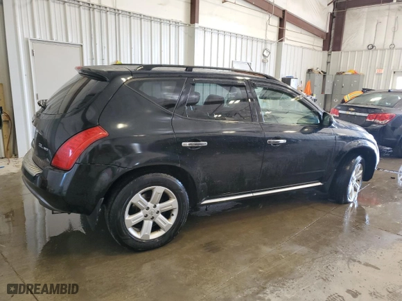2006 Nissan Murano SL with VIN JN8AZ08W56W504539, listed as a Copart auction lot 52198445 with 183,628 mi miles and Non Repairable. Bid and sale history available at carsss.com. Image 3.