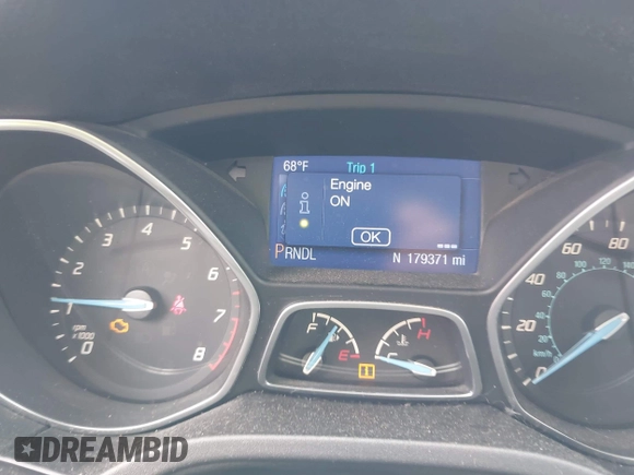 2014 Ford Focus SE with VIN 1FADP3F27EL215703, listed as a IAAI auction lot 42110523 with 179,371 mi miles. Bid and sale history available at carsss.com. Image 7.