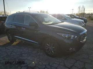 2013 Infiniti JX35 with VIN 5N1AL0MM4DC326795, listed as a Copart auction lot 79352704 with 165,039 mi miles and Clean Title. Bid and sale history available at carsss.com. Image 4.
