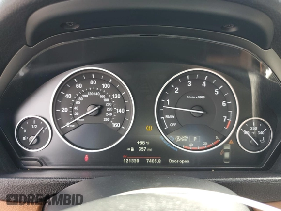 2017 BMW 3 Series 330i with VIN WBA8B9G31HNU53279, listed as a Copart auction lot 54943075 with 121,339 mi miles and Salvage Title. Bid and sale history available at carsss.com. Image 9.