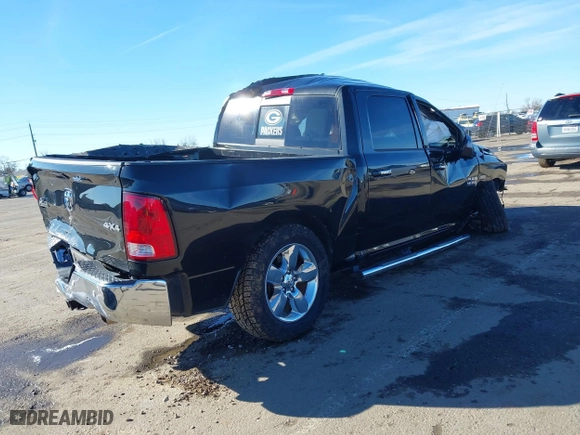 2017 Ram 1500 Big Horn with VIN 1C6RR7LT7HS627006, listed as a IAAI auction lot 41627015 with 82,034 mi miles. Bid and sale history available at carsss.com. Image 4.