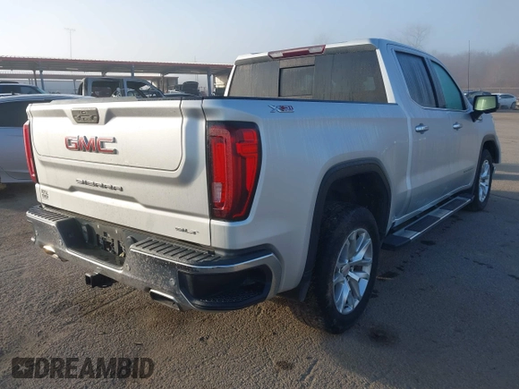 2021 GMC Sierra 1500 SLT z VIN 3GTU9DED7MG250461, wystawiony jako IAAI lot #41460881 z przebiegiem 89 344 mil mil oraz . Historia ofert i sprzedaży dostępna na DreamBid. Obrazek 4.