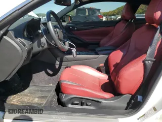 2021 Infiniti Q60 Red Sport 400 with VIN JN1FV7LL3MM560753, listed as a Copart auction lot 69859814 with 38,625 mi miles and Salvage title. Bid and sale history available at DreamBid. Image 7.