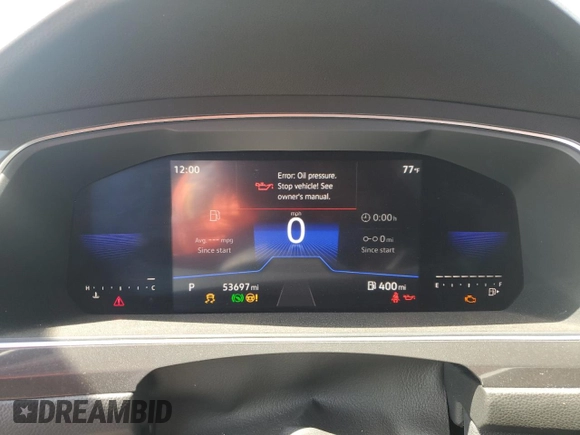 2023 Volkswagen Tiguan S with VIN 3VVRB7AX4PM056277, listed as a Copart auction lot 51765975 with 53,697 mi miles and Clean title. Bid and sale history available at DreamBid. Image 9.