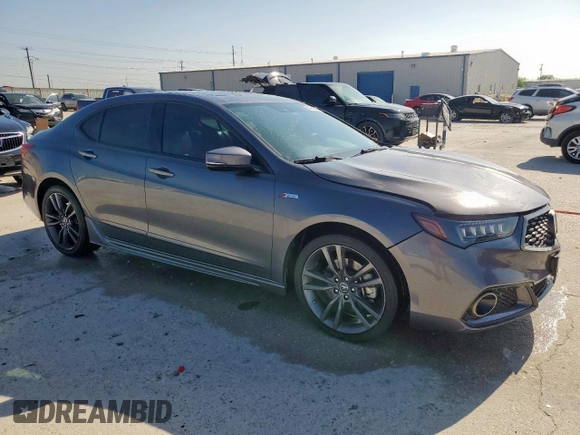 2018 Acura TLX w/A-SPEC Pkg with VIN 19UUB2F69JA010803, listed as a Copart auction lot 54090365 with 96,961 mi miles and Salvage title. Bid and sale history available at DreamBid. Image 4.