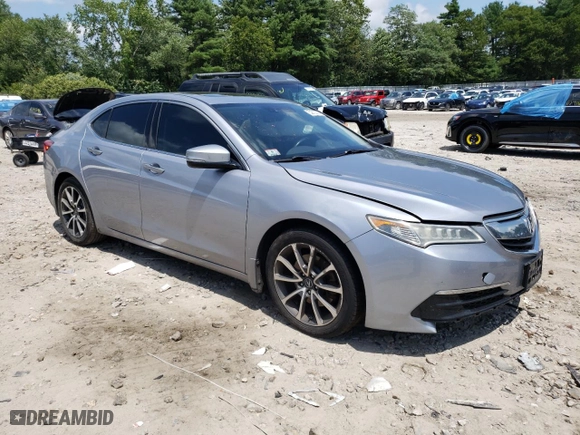 2015 Acura TLX V6 Tech with VIN 19UUB3F50FA010323, listed as a Copart auction lot 62652324 with 138,050 mi miles and Salvage Title. Bid and sale history available at carsss.com. Image 4.