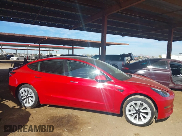 2023 Tesla Model 3 with VIN 5YJ3E1EA9PF546264, listed as a IAAI auction lot 41657055 with 5,634 mi miles and . Bid and sale history available at DreamBid. Image 12.