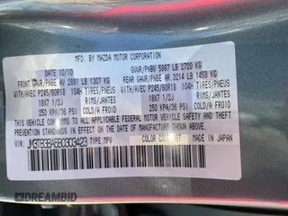 2011 Mazda CX-9 Sport with VIN JM3TB3BA6B0303423, listed as a Copart auction lot 81951934 with 153,938 mi miles and Clean Title. Bid and sale history available at carsss.com. Image 10.