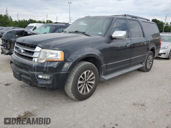 2015 Ford Expedition EL XLT with VIN 1FMJK1JT4FEF39922, listed as a Copart auction lot 66008044 with 168,037 mi miles and Salvage Title. Bid and sale history available at carsss.com. Image 1.