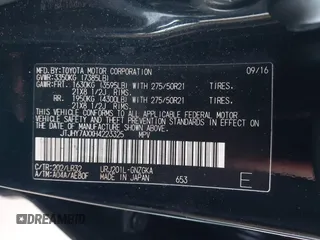2017 Lexus LX with VIN JTJHY7AXXH4223325, listed as a IAAI auction lot 41692804 with 120,327 mi miles. Bid and sale history available at carsss.com. Image 9.