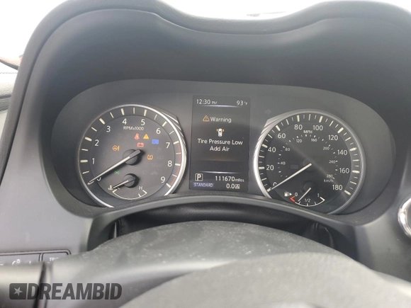2018 Infiniti Q50 Luxe with VIN JN1EV7AR2JM610413, listed as a Copart auction lot 65222265 with 111,670 mi miles and Clean title. Bid and sale history available at DreamBid. Image 9.