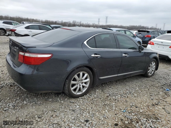 2007 Lexus LS 460 with VIN JTHBL46F975003803, listed as a Copart auction lot 44532324 with 179,262 mi miles and Salvage Title. Bid and sale history available at carsss.com. Image 3.