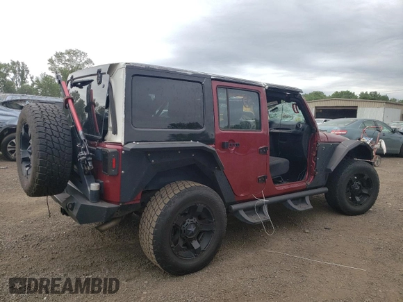 2012 Jeep Wrangler Unlimited Sport with VIN 1C4BJWDG6CL234419, listed as a Copart auction lot 62284825 with 66,649 mi miles and Salvage title. Bid and sale history available at DreamBid. Image 3.