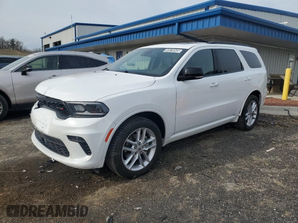 2023 Dodge Durango GT Plus with VIN 1C4RDJDG0PC597393, listed as a Copart auction lot 54670345 with 46,348 mi miles and Clean Title. Bid and sale history available at carsss.com. Image 1.