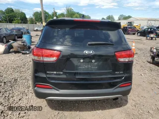 2017 Kia Sorento EX with VIN 5XYPHDA55HG201570, listed as a Copart auction lot 57595985 with 129,698 mi miles and Salvage title. Bid and sale history available at DreamBid. Image 6.