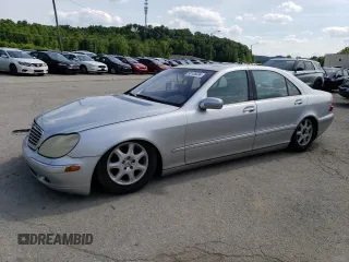 2001 Mercedes-Benz S-Class with VIN WDBNG70J31A196545, listed as a Copart auction lot 55136534 with 168,841 mi miles and Non Repairable. Bid and sale history available at carsss.com. Image 1.