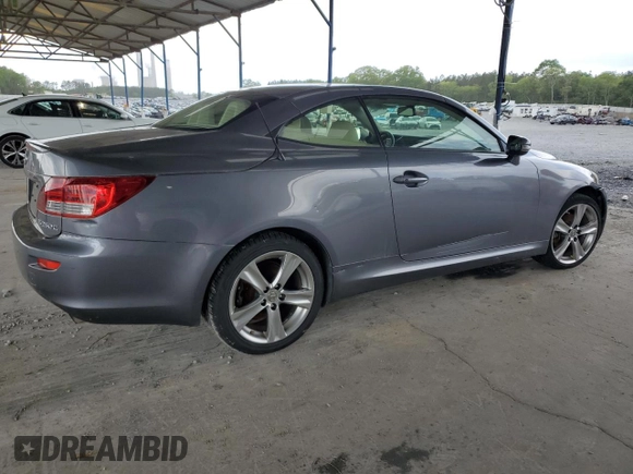 2013 Lexus IS 250 C with VIN JTHFF2C21D2529113, listed as a Copart auction lot 52416075 with 387,611 mi miles and Clean title. Bid and sale history available at DreamBid. Image 3.