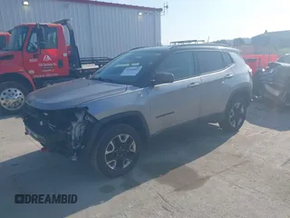 2017 Jeep Compass Trailhawk with VIN 3C4NJDDB3HT624492, listed as a IAAI auction lot 42618883 with 105,140 mi miles and . Bid and sale history available at DreamBid. Image 20.