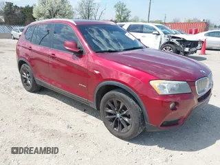 2013 BMW X3 xDrive28i with VIN 5UXWX9C50D0A23500, listed as a IAAI auction lot 42089054 with 260,705 mi miles. Bid and sale history available at carsss.com. Image 1.