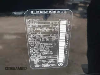 2021 Infiniti QX50 Luxe с VIN 3PCAJ5BAXMF125311, выставлен на аукционе IAAI как лот 42020794 с пробегом 64 536 миль миль и . История ставок и продаж доступна на DreamBid. Изображение 9.