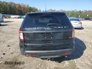 2015 Ford Utility Police Interceptor with VIN 1FM5K8AR1FGB91547, listed as a Copart auction lot 80617764 with 143,476 mi miles and Clean Title. Bid and sale history available at carsss.com. Image 6.