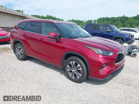 2023 Toyota Highlander L with VIN 5TDKDRAH8PS026410, listed as a IAAI auction lot 42202667 with 20,551 mi miles and . Bid and sale history available at DreamBid. Image 1.