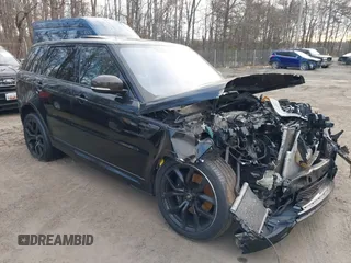 2021 Land Rover Range Rover Sport SVR with VIN SALWZ2RE2MA762507, listed as a IAAI auction lot 41597473 with 67,851 mi miles and . Bid and sale history available at DreamBid. Image 1.