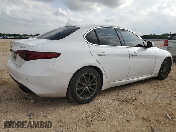 2019 Alfa Romeo Giulia with VIN ZARFAMAN9K7607068, listed as a Copart auction lot 55705655 with 97,939 mi miles and Clean title. Bid and sale history available at DreamBid. Image 3.