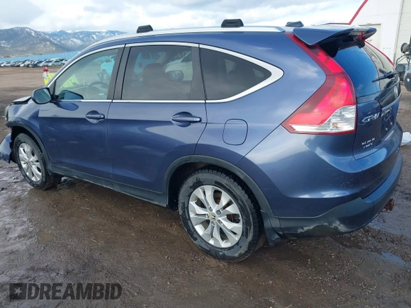 2013 Honda CR-V EX-L with VIN 2HKRM4H78DH615568, listed as a IAAI auction lot 41743921 with 252,813 mi miles and . Bid and sale history available at DreamBid. Image 3.