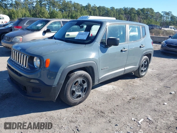 2017 Jeep Renegade Sport with VIN ZACCJAAHXHPE99190, listed as a IAAI auction lot 41682359 with 151,059 mi miles and . Bid and sale history available at DreamBid. Image 17.