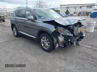 2019 Hyundai Santa Fe SEL with VIN 5NMS3CADXKH043282, listed as a IAAI auction lot 41214499 with 69,119 mi miles. Bid and sale history available at carsss.com. Image 1.