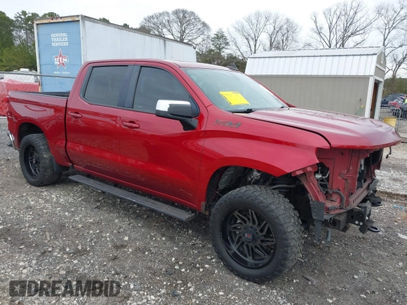 2019 Chevrolet Silverado 1500 LT with VIN 3GCUYDED7KG127193, listed as a IAAI auction lot 41553711 with 102,841 mi miles. Bid and sale history available at carsss.com. Image 1.