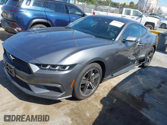 2024 Ford Mustang EcoBoost with VIN 1FA6P8THXR5110680, listed as a IAAI auction lot 42598400 with 21,221 mi miles and . Bid and sale history available at DreamBid. Image 2.